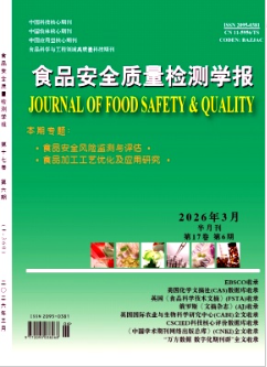 食品安全质量检测学报封面图