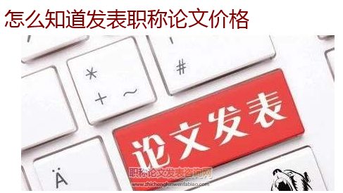怎么知道发表职称论文价格