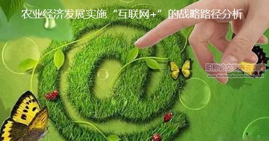 农业经济发展实施“互联网+”的战略路径分析