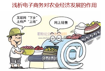 浅析电子商务对农业经济发展的作用
